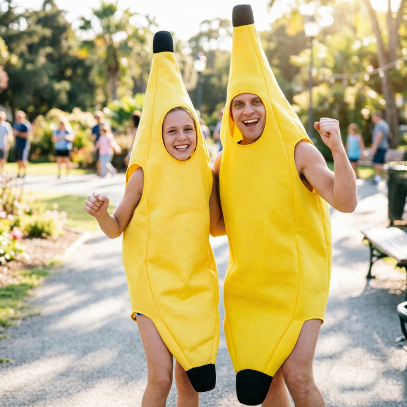 Halloween Party Supplies - 男性用カーニバルコスチューム 面白いセクシーバナナコスプレ 大人用ファンシードレス ハロウィン クリスマスパーティー装飾服