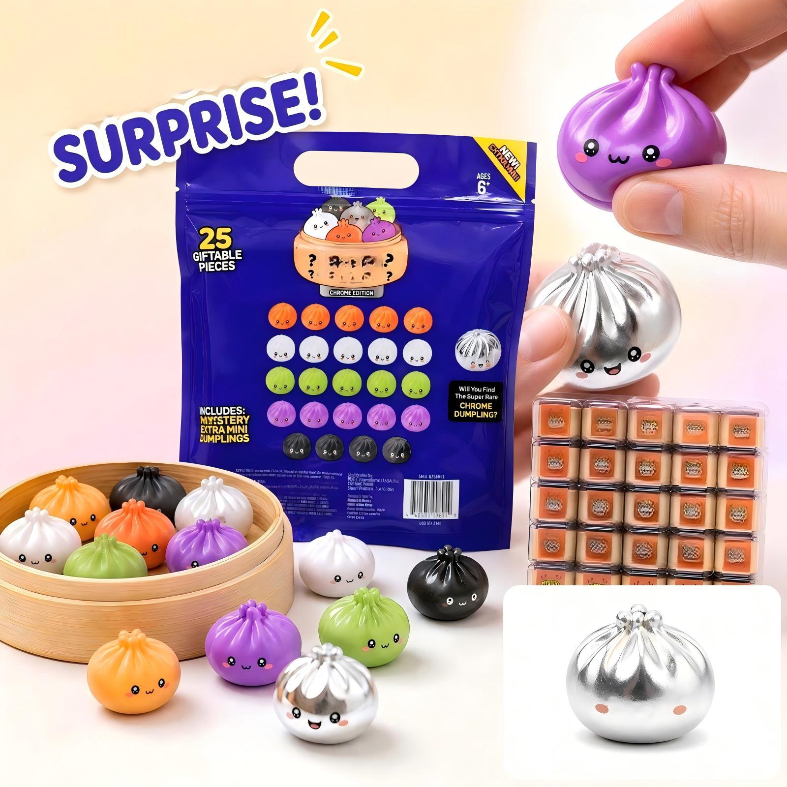 Halloween Party Supplies - 25個入り ミニクリスマス スクイーズおにぎり ミニミステリーセット、ハロウィーンのプレゼントやパーティー用品に最適なスクイーズおにぎり