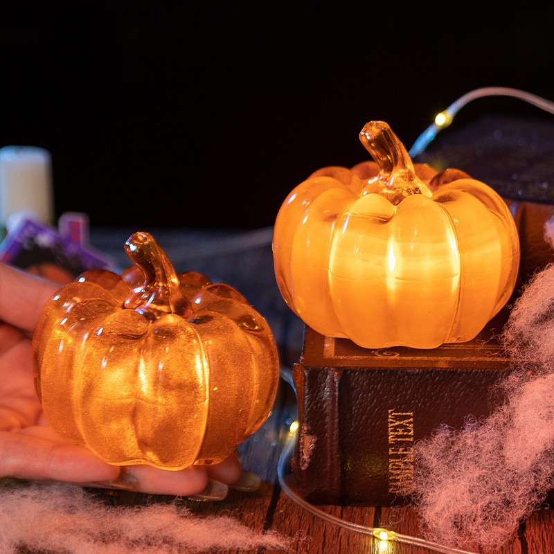 ハロウィン LED 発光カボチャランタン卓上飾り秋感謝祭パー - Halloween Pumpkin Decor Led のレビューと価格