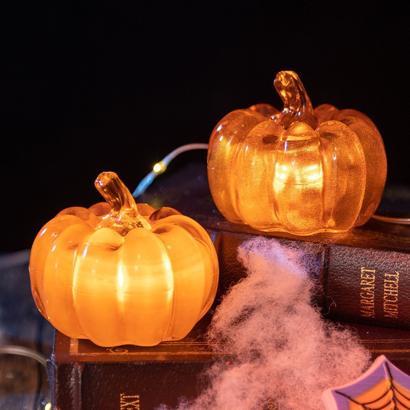ハロウィン LED 発光カボチャランタン卓上飾り秋感謝祭パー - Halloween Pumpkin Decor Led のレビューと価格