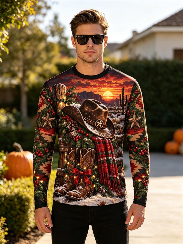 メンズ ハロウィン 魔女柄 魔法の森 長袖Tシャツ フクロウ - Pumpkin Lantern Halloween のレビューと価格