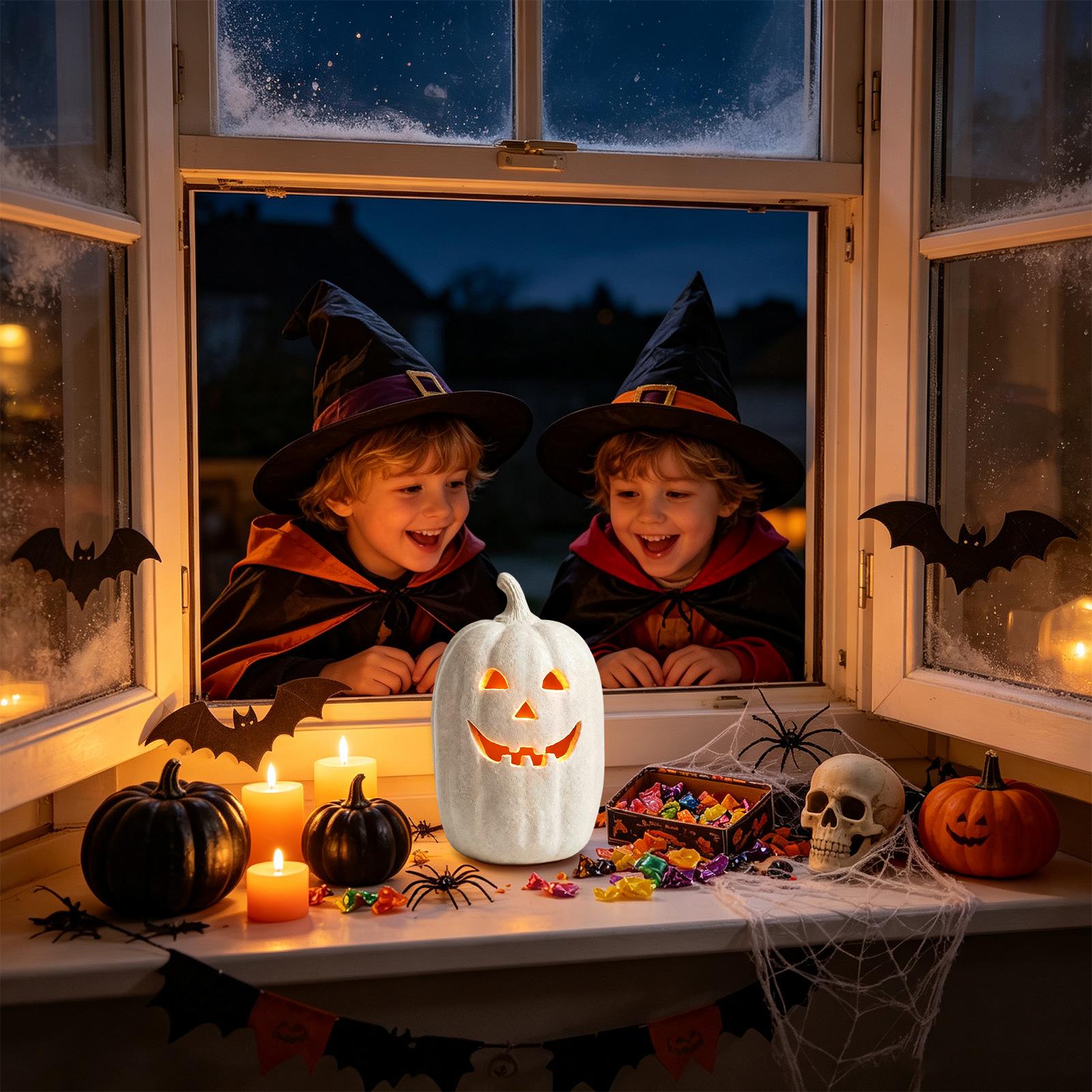 ハロウィン パンプキンランタン 樹脂製パンプキン 手作りラン - Pumpkin Lantern Halloween のレビューと価格