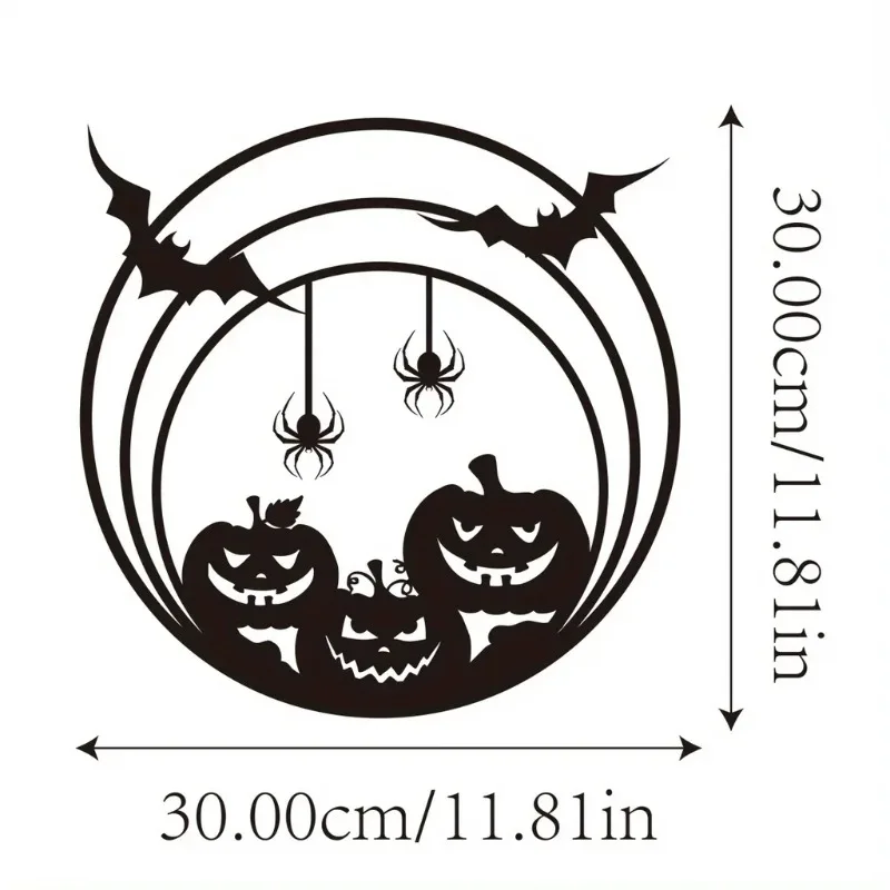 ハロウィーンの金属製壁飾り。カボチャ、コウモリ、蜘蛛の巣のデ - Spider Web Halloween Decoration のレビューと価格