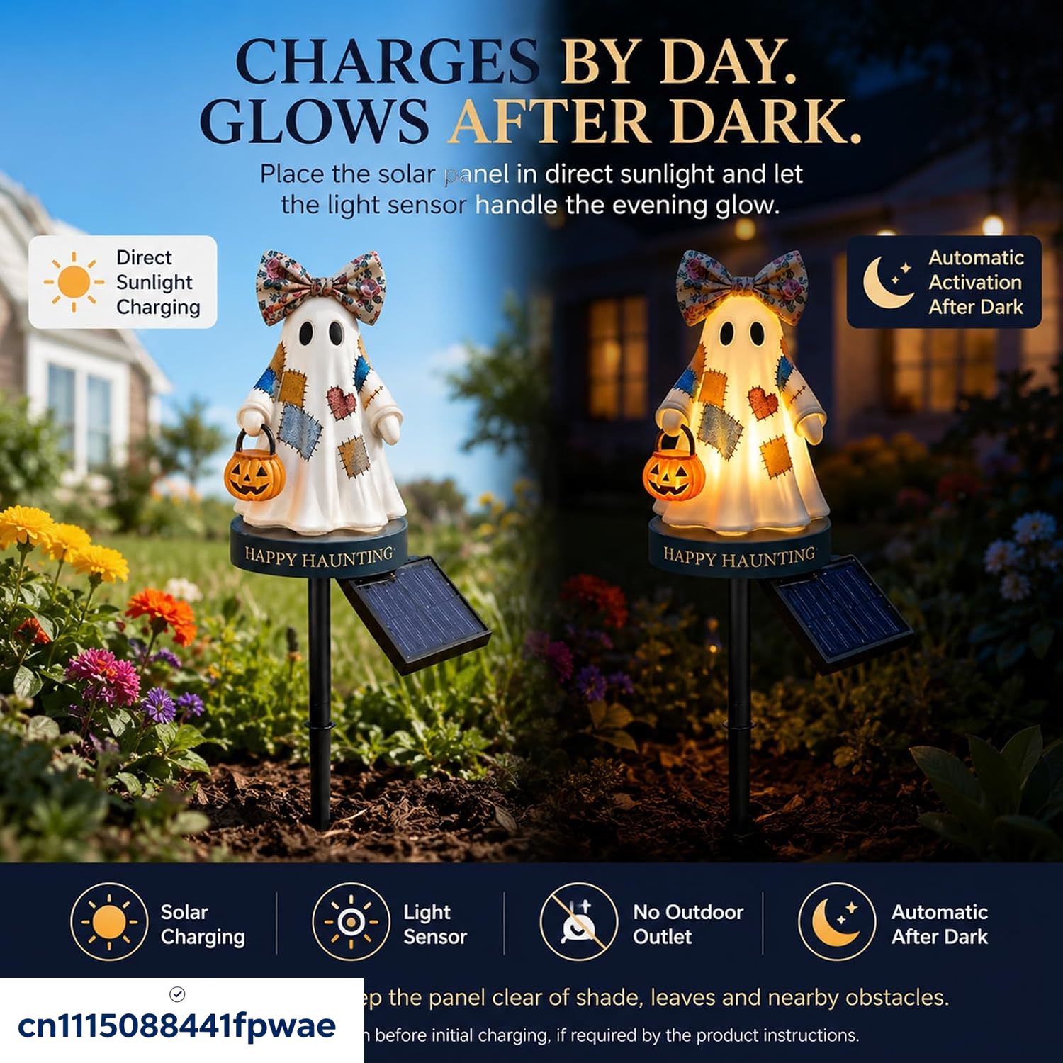 屋外用ソーラーハロウィーン装飾、暖色系のLEDライト付きパッ - Pumpkin Lantern Halloween のレビューと価格