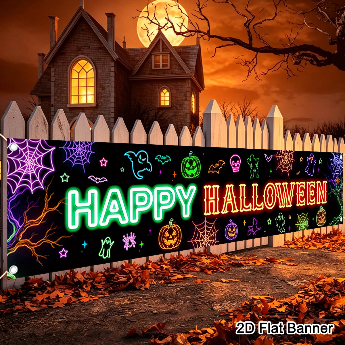 1個入りハッピーハロウィンバナー ジャック・オ・ランタン パ - Pumpkin Lantern Halloween のレビューと価格