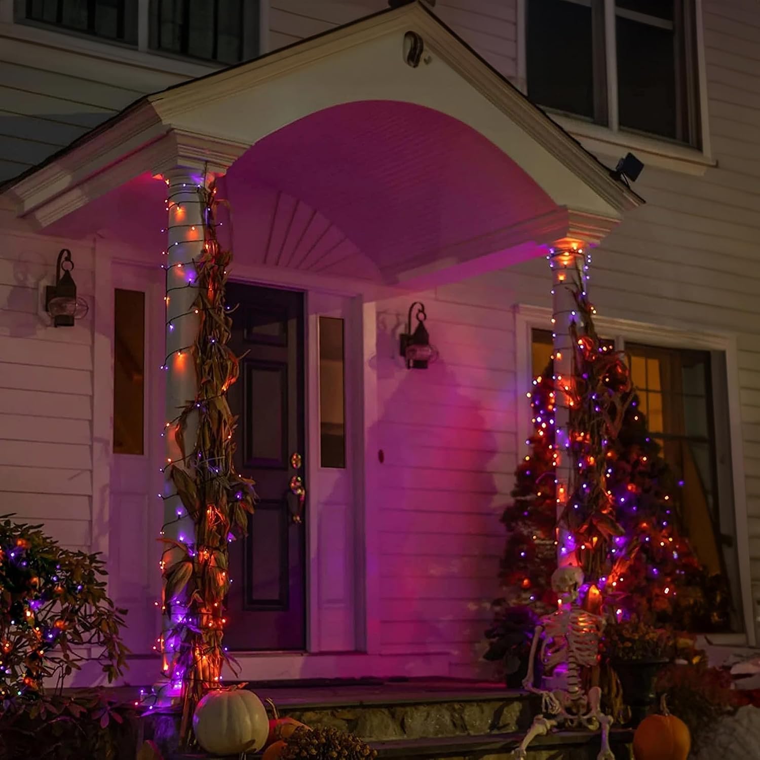 ダズルブライト 164フィート 500LED ハロウィンスト - Halloween Led String Lights Orange のレビューと価格