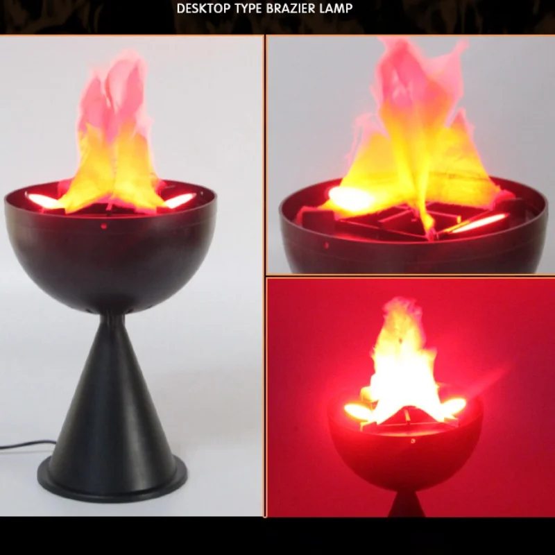3Dフェイクフレームランプシミュレーション火鉢装飾電気炎ライ - Halloween Party Supplies のレビューと価格
