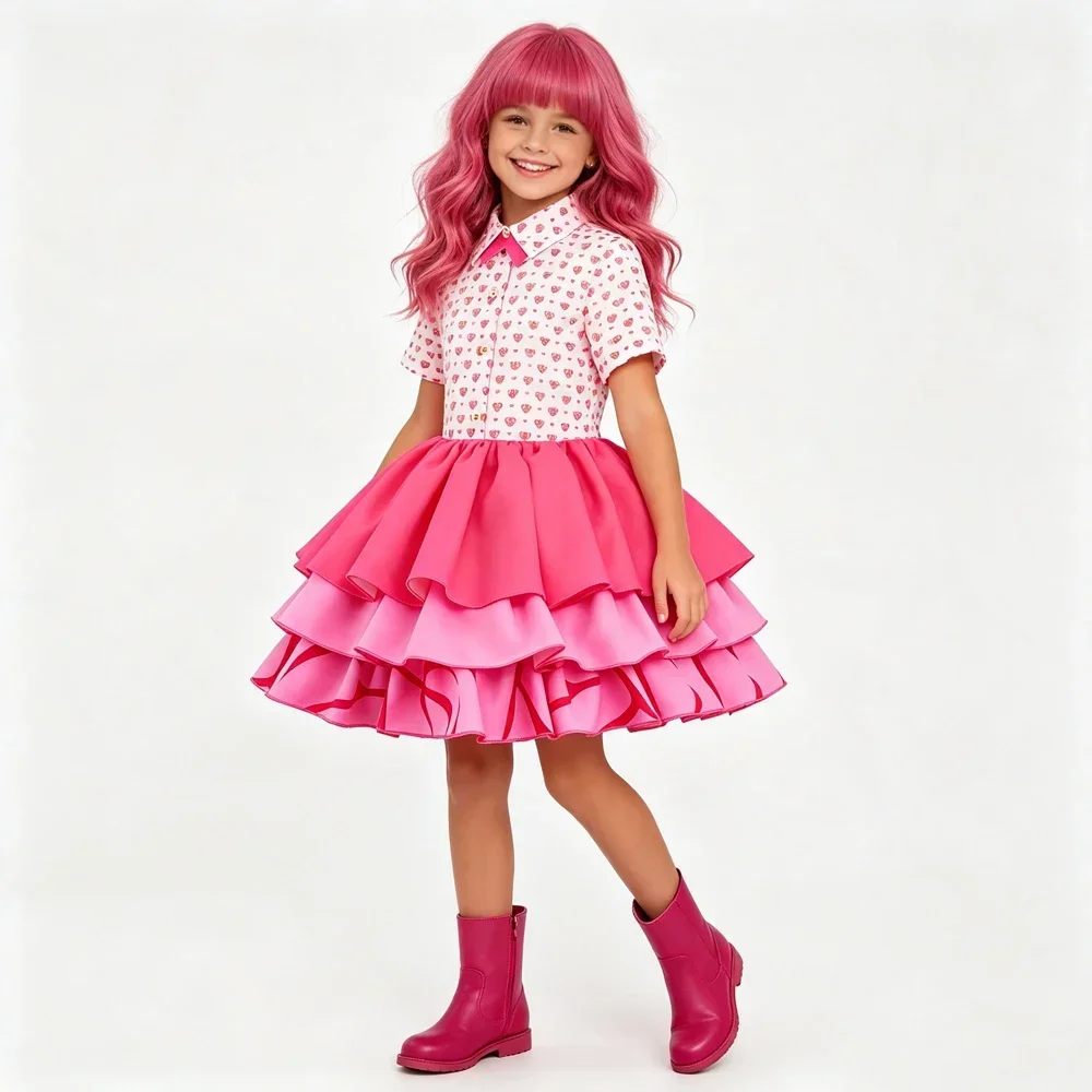 2026年、ディセンダンツの女の子向け、ピンクのプリンセス風 - Halloween Costume Kids のレビューと価格