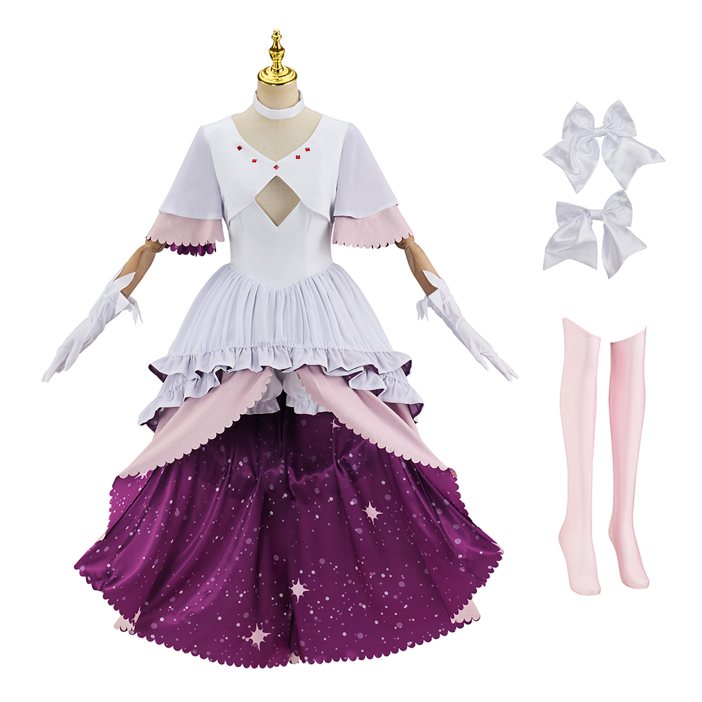 鹿目まどかコスプレ衣装魔法少女鹿目まどか女神ドレススーツフル - Halloween Costume Kids のレビューと価格