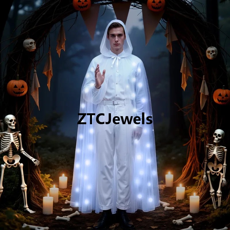 LEDライトアップマント ハロウィンコスプレ用 ヴァンパイア - Halloween Party Supplies のレビューと価格