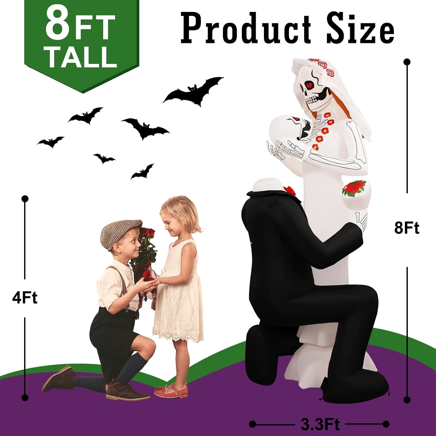 ハロウィン用巨大インフレータブル、高さ8フィートの骸骨カップ - Halloween Skeleton Decoration のレビューと価格