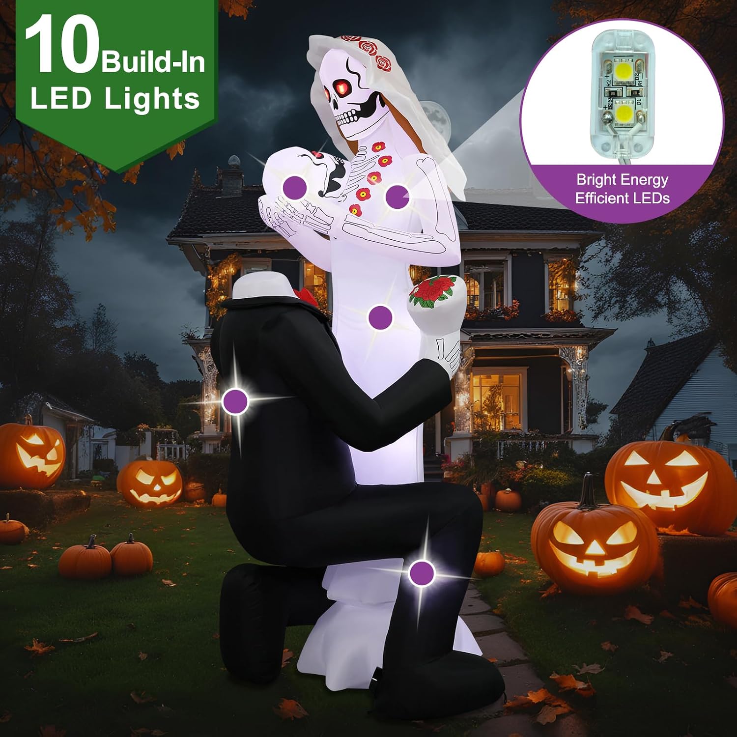 ハロウィン用巨大インフレータブル、高さ8フィートの骸骨カップ - Halloween Skeleton Decoration のレビューと価格