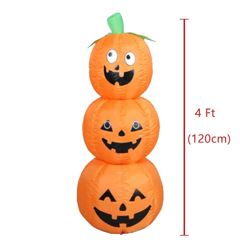 1.2mの積み重ね可能なハロウィン用インフレータブルパンプキ - Halloween Pumpkin Decor Led のレビューと価格