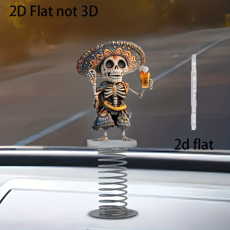 ハロウィン2Dアクリルスイングスケルトンスプリングデコレーシ - Halloween Skeleton Decoration のレビューと価格