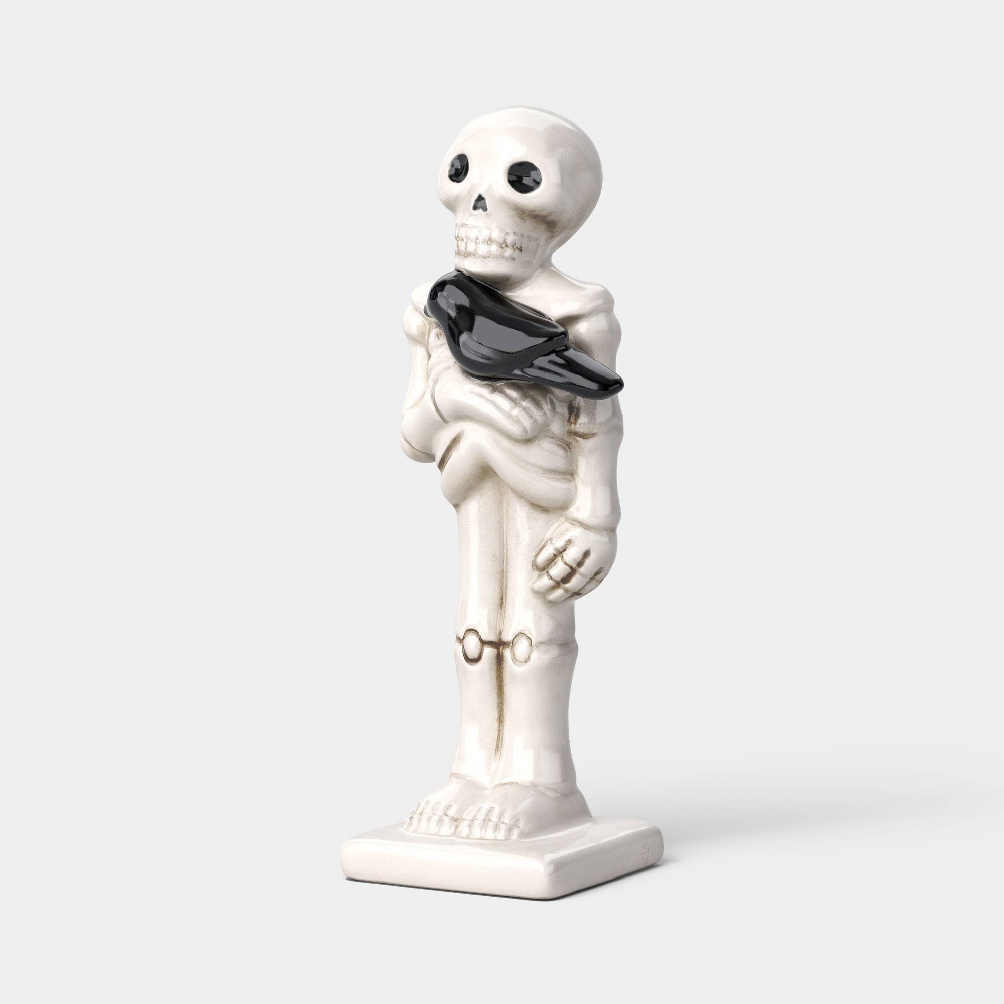 セラミック製スケルトンフィギュア ハロウィン卓上装飾、壁の棚 - Halloween Skeleton Decoration のレビューと価格