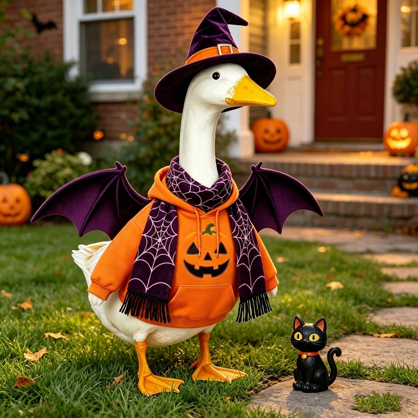 ハロウィーンのジャック・オー・ランタン柄のパーカー、庭のポー - Pumpkin Lantern Halloween のレビューと価格