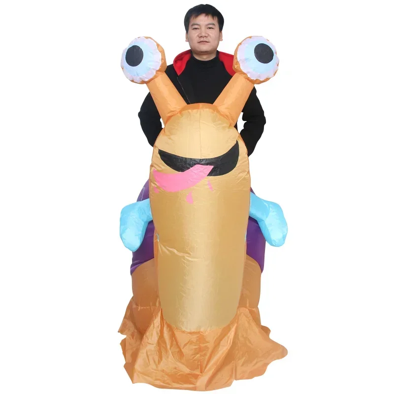 インフレータブルコスチューム カタツムリに乗って遊ぶ 面白い - Halloween Party Supplies のレビューと価格
