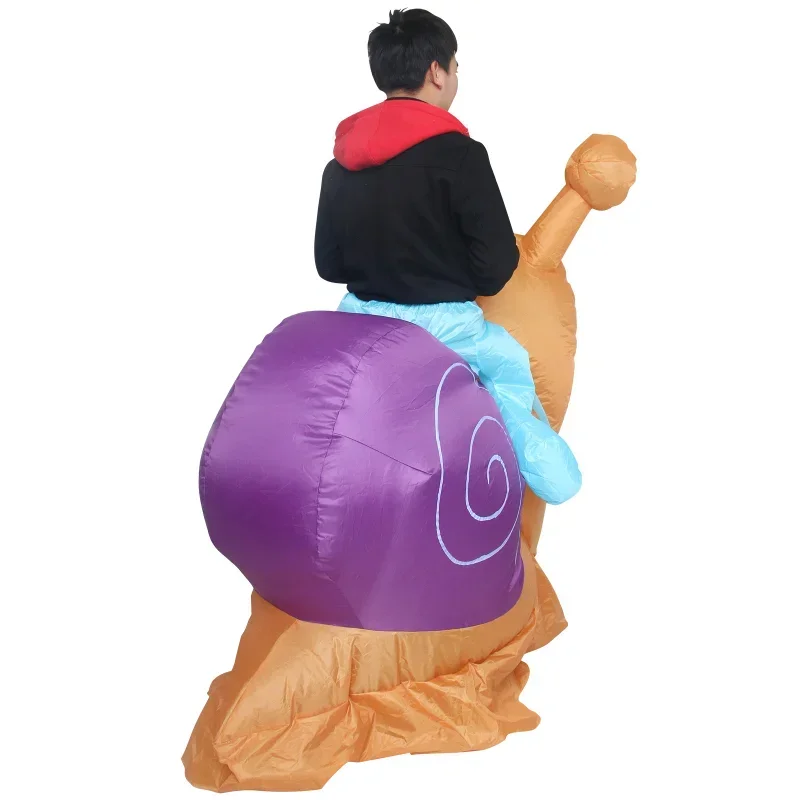 インフレータブルコスチューム カタツムリに乗って遊ぶ 面白い - Halloween Party Supplies のレビューと価格