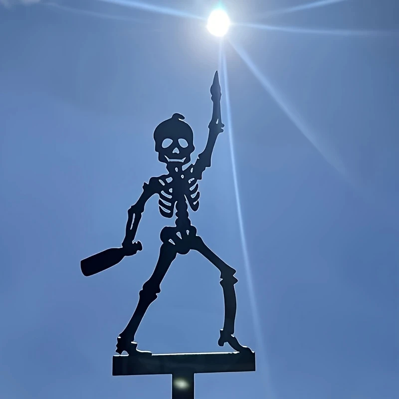 2D 1個入り メタル製ポータブルスケルトンアーチェリースタ - Halloween Skeleton Decoration のレビューと価格